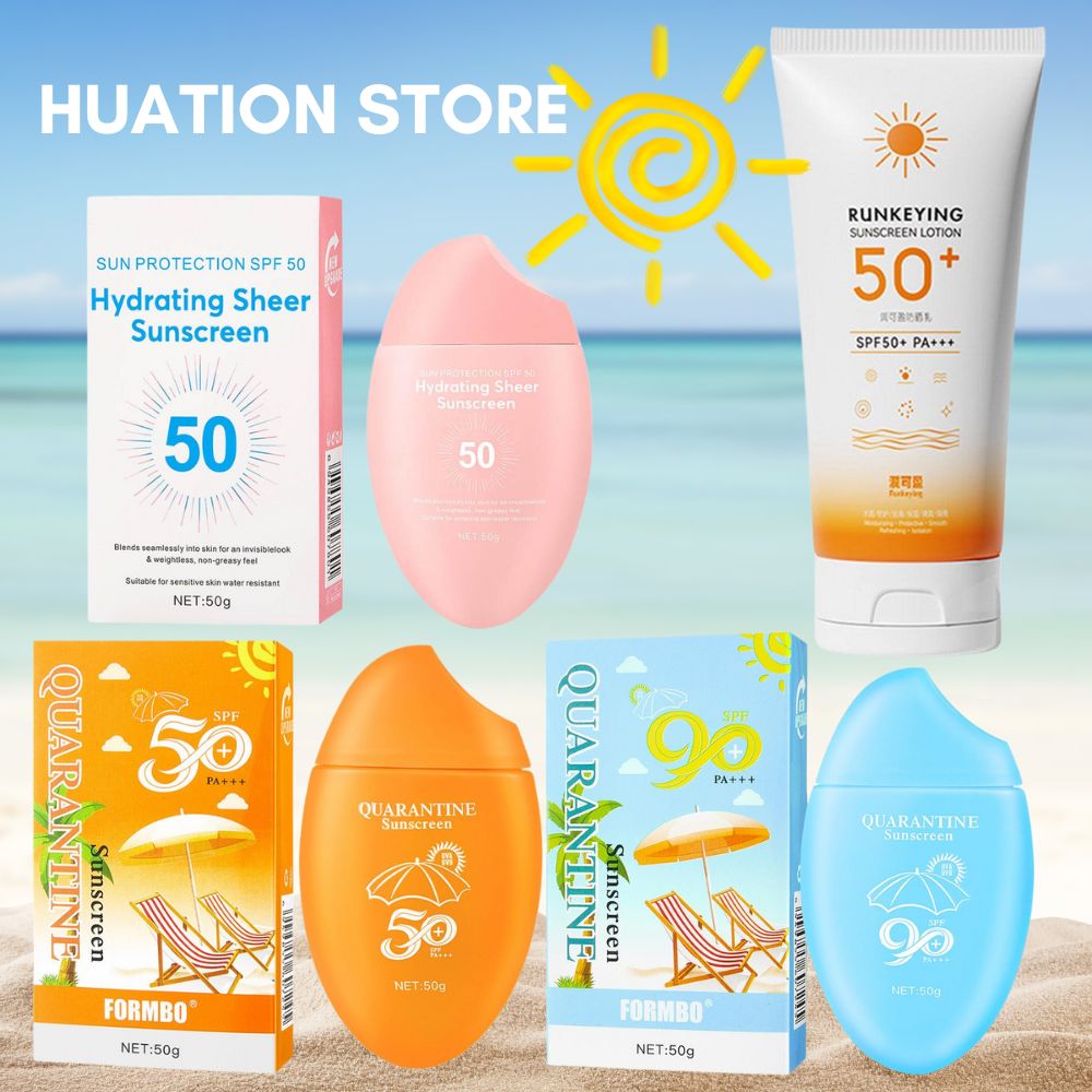 Spf 50 Waterproof Sunscreen - 50G Tabir Surya Wajah SPF50 +