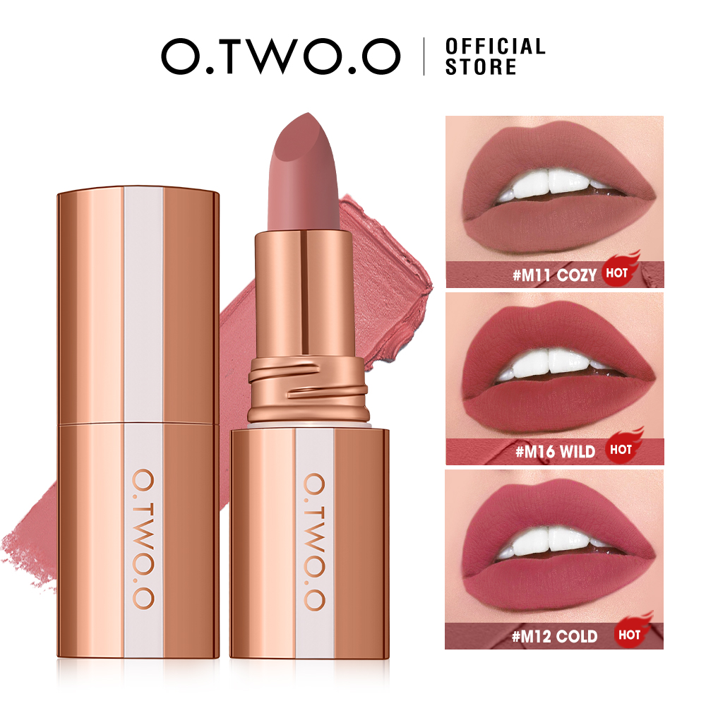 Matte Velvet Lip Tint Long Lasting - O.TWO.O lipstik Matte tahan lama tahan