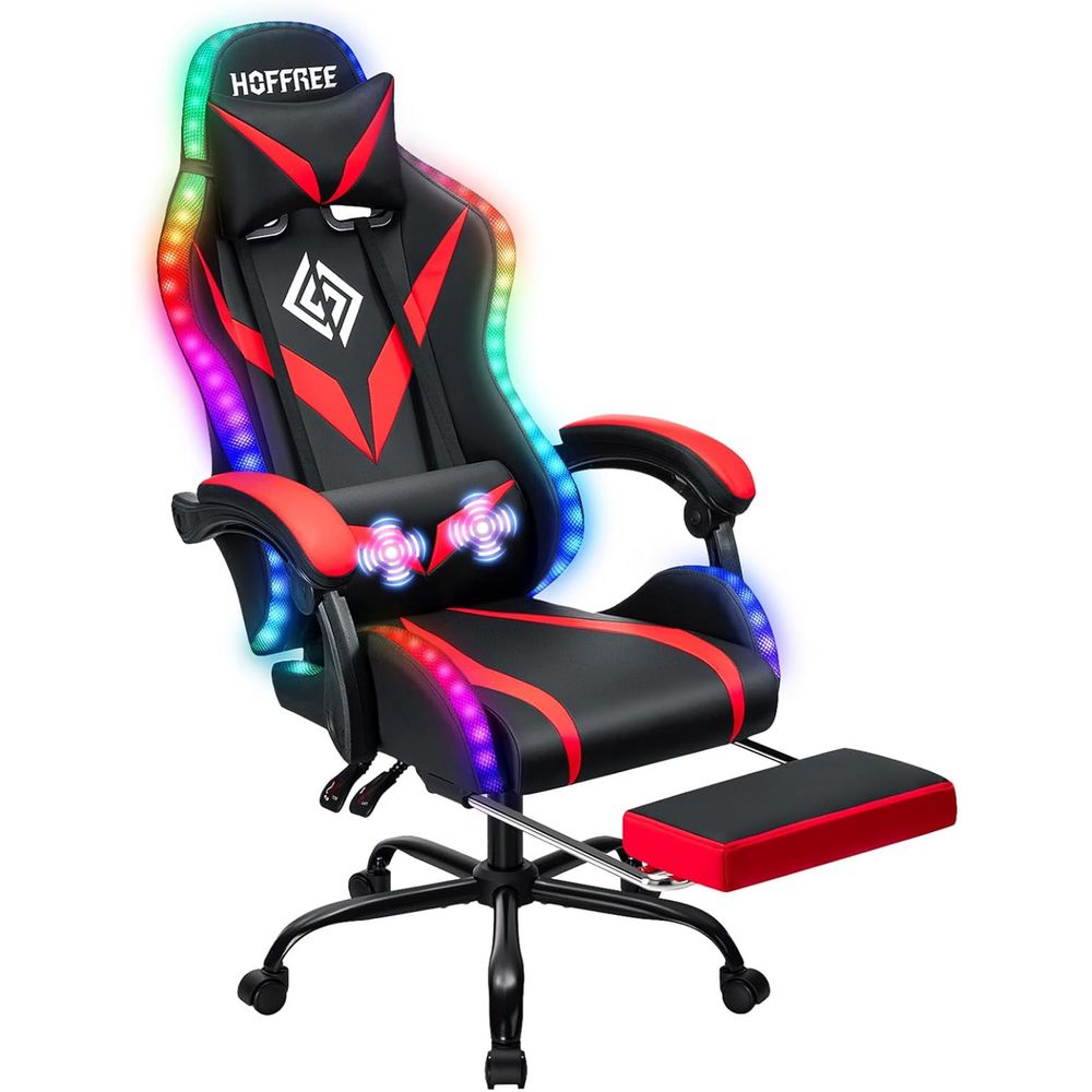 Massage - Kursi Gaming Ergonomis Sandaran Tinggi dengan