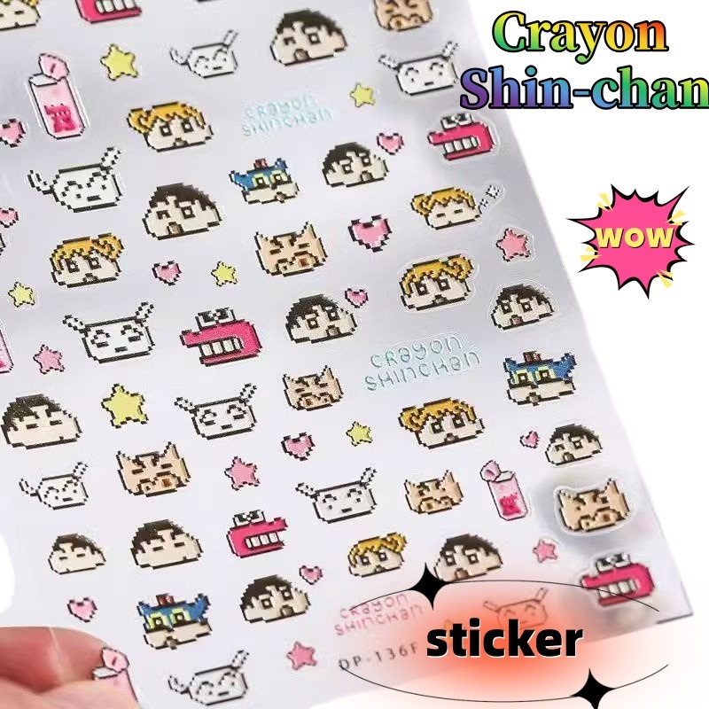 Nail Art - Crayon Shin-chan Kertas Kreatif Guka Notebook