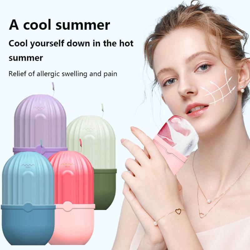 Face Ice Roller Puffiness - Roller Es Silikon untuk Perawatan Kecantikan