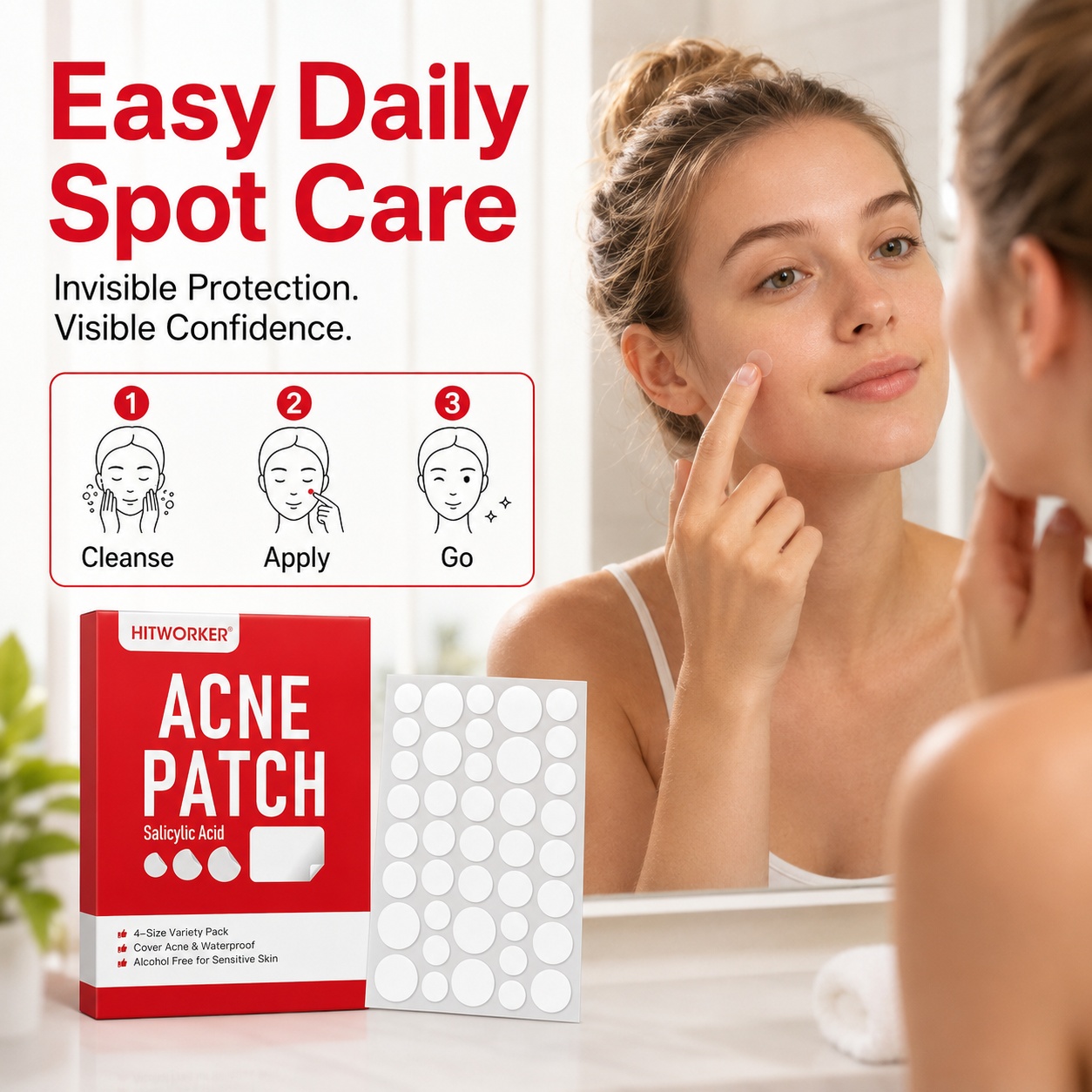Plester Jerawat Hidrokoloid, 5 - Hydrocolloid Pimple Patch ulasan dan harga
