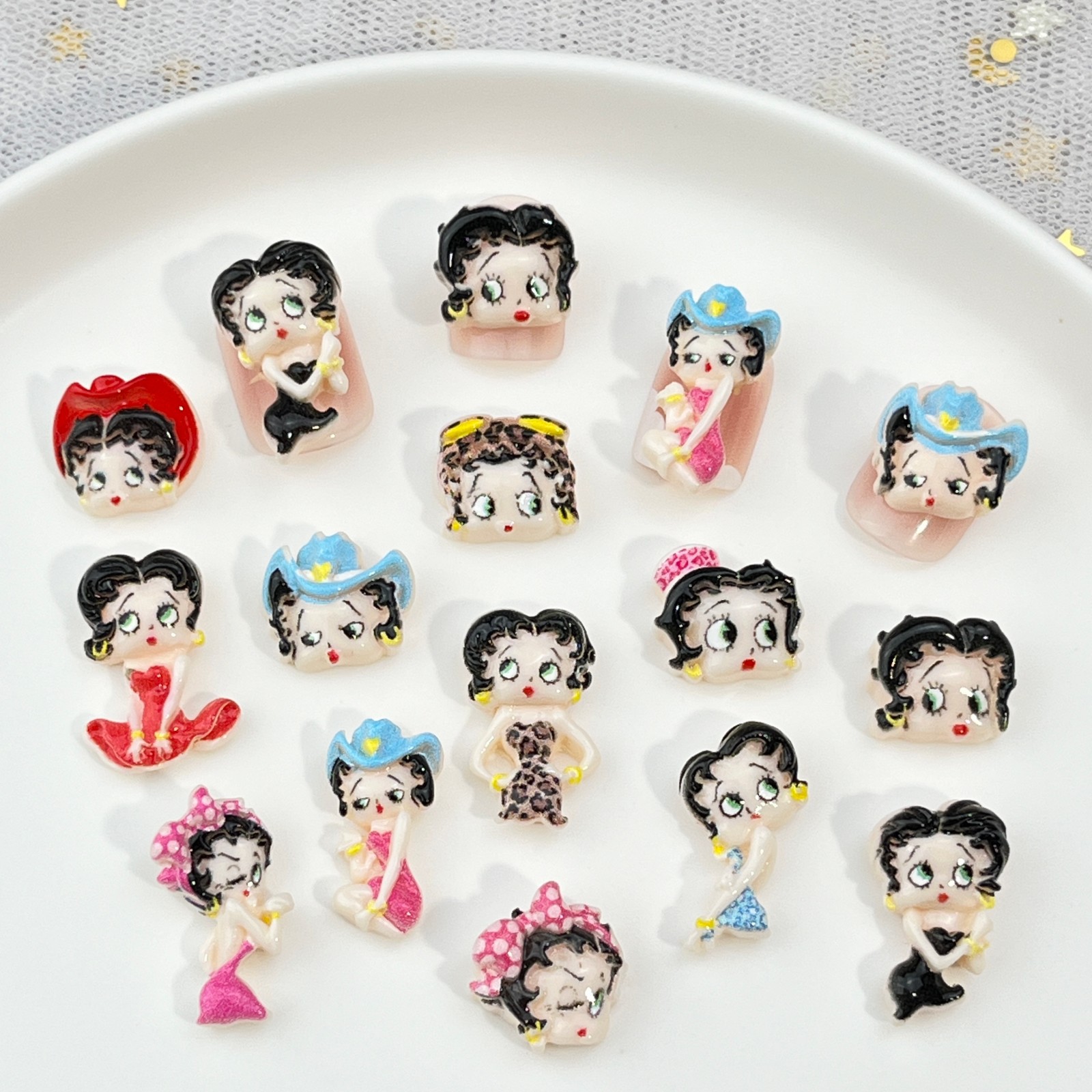100pcs Aksesoris Seni Kuku Kar - Nail Art ulasan dan harga