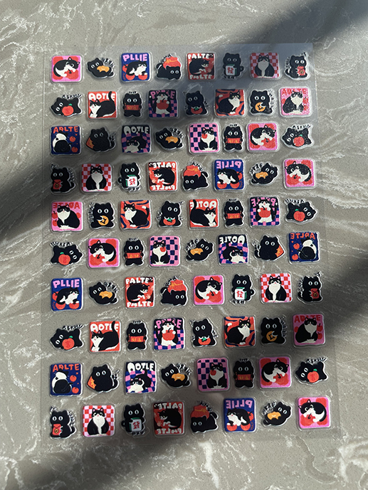 Stiker Mini PVC Motif Kawaii u - Nail Art ulasan dan harga