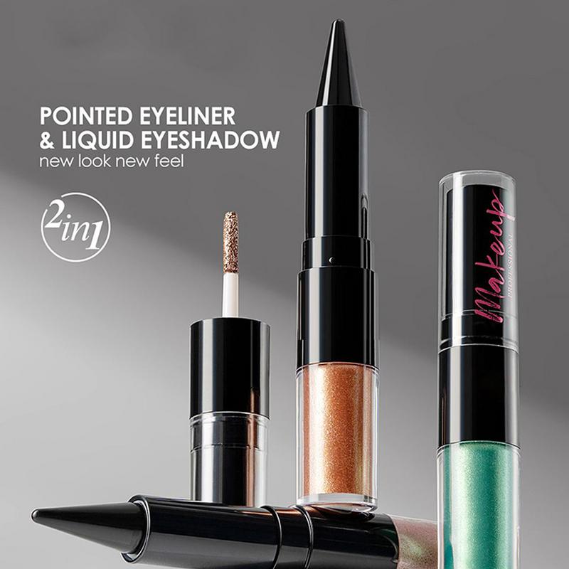 Eyeshadow Cair Warna-warni 2 D - Waterproof Liquid Eyeliner Pen ulasan dan harga