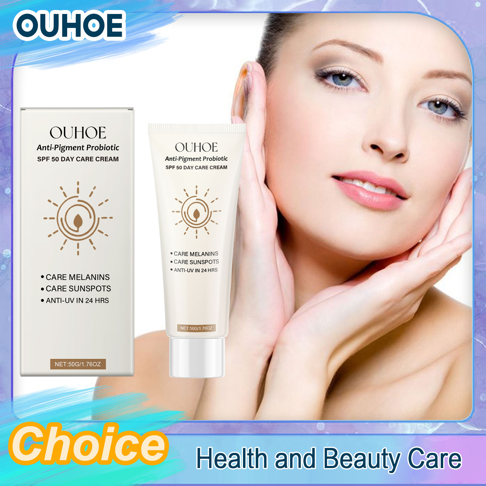SPF50 Tabir Surya Pelindung Ul - Spf 50 Waterproof Sunscreen ulasan dan harga