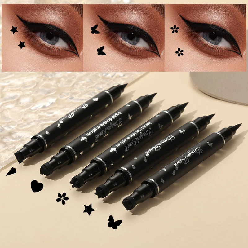 2 IN 1 Eyeliner segel kupu-kup - Waterproof Liquid Eyeliner Pen ulasan dan harga