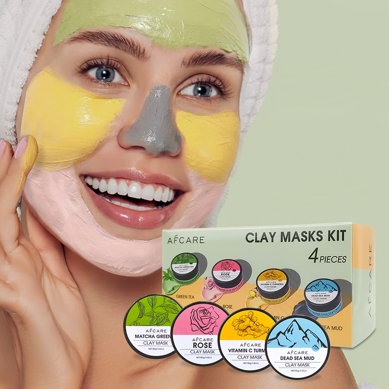 4Pcs Set Masker Wajah dengan K - Green Tea Cleansing Clay Mask ulasan dan harga