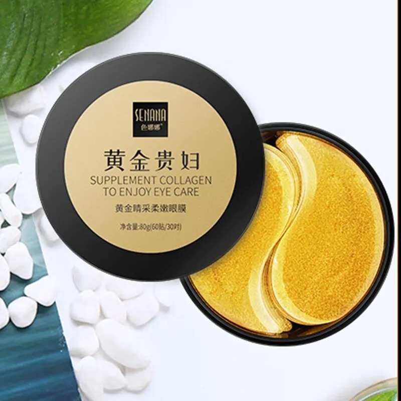 Masker pelembap wajah emas, 60 - Collagen Under Eye Patches ulasan dan harga