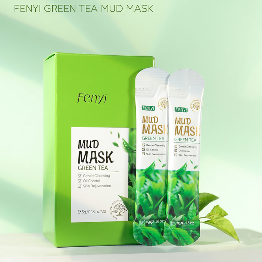 Masker Tanah Liat Teh Hijau Fe - Green Tea Cleansing Clay Mask ulasan dan harga