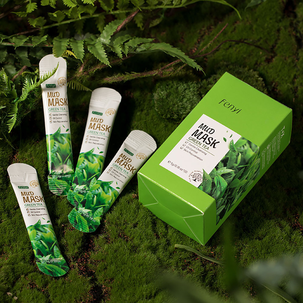 Masker Tanah Liat Teh Hijau Fe - Green Tea Cleansing Clay Mask ulasan dan harga